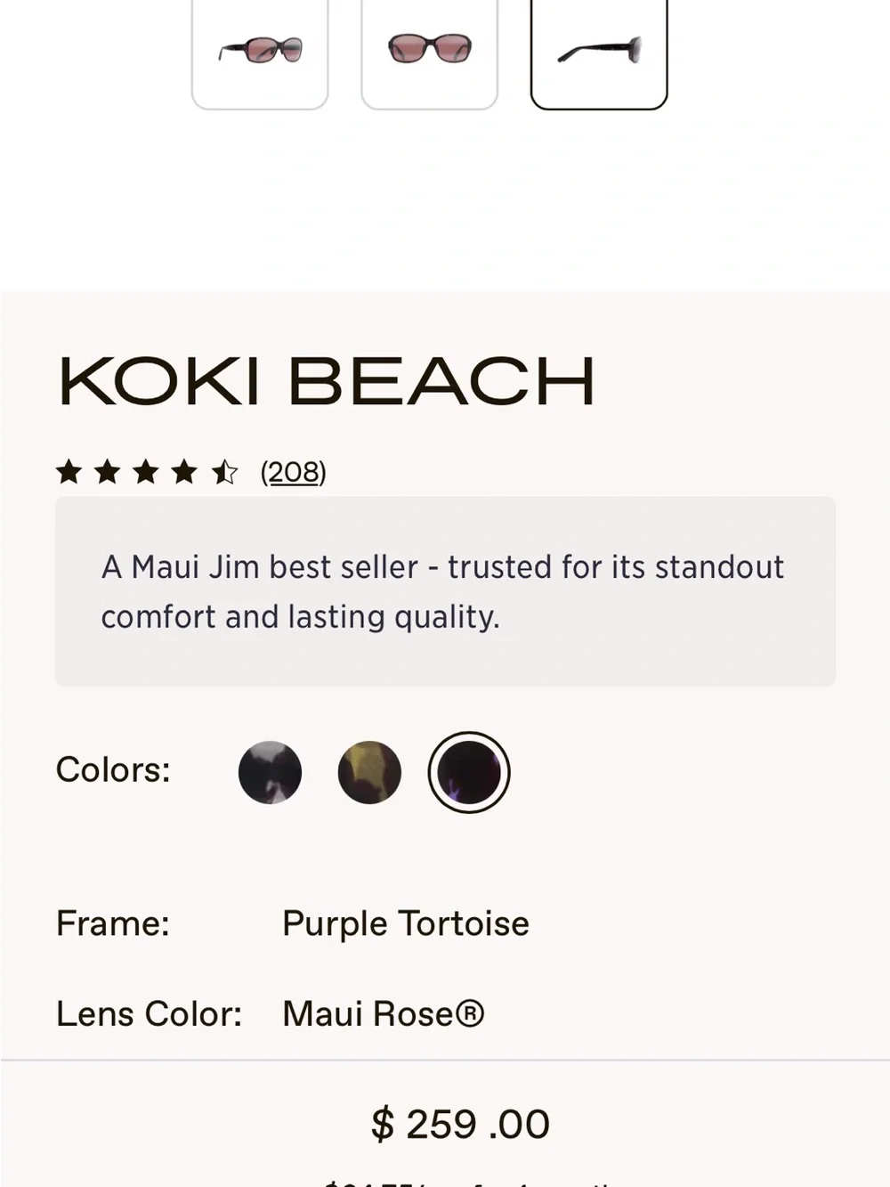 Maui Jim Koki beach sunglasses - Picture 7 of 7